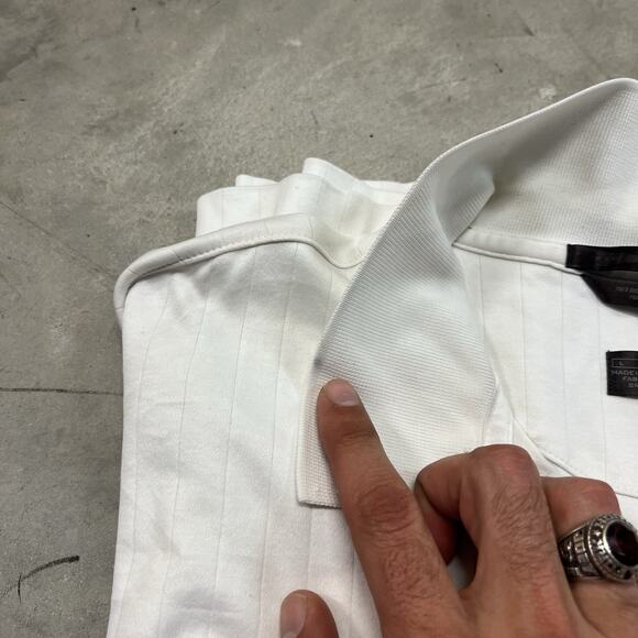 Tiger Woods Golf Polo Mens Large Collection Honda Classic White Logo GUC - Picture 7 of 9